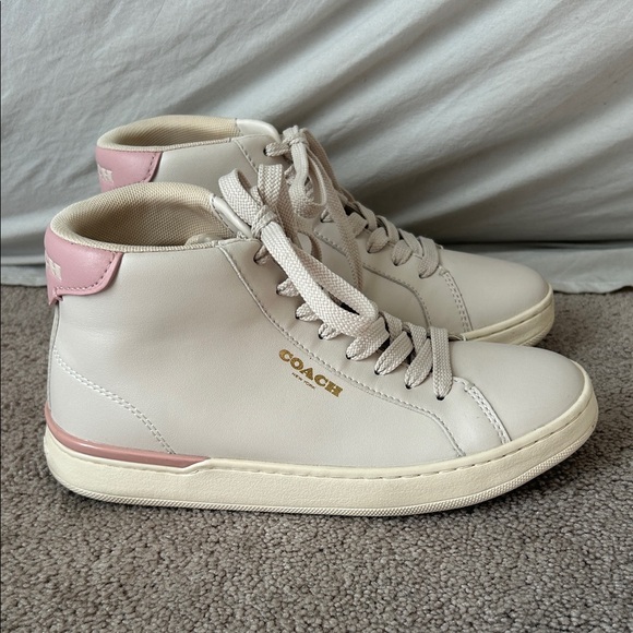 Coach Clip High Top Sneakers 5.5 - Picture 1 of 5